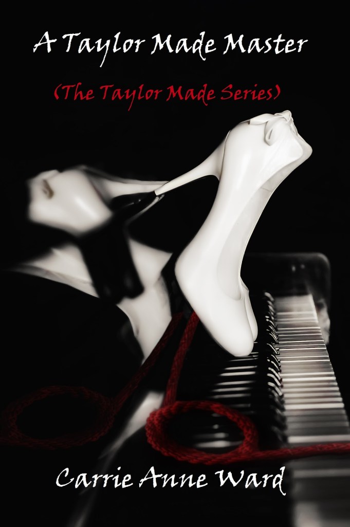 White shoes on an upright piano.Reflection