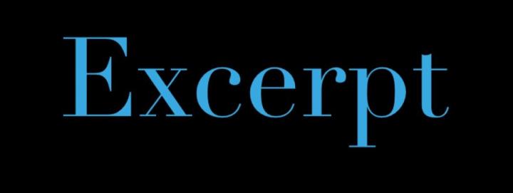 Excerpt blue