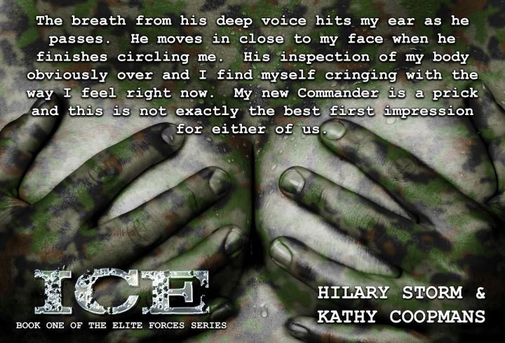 Sweaty upper part of female body, hands covering breasts, camouflaged