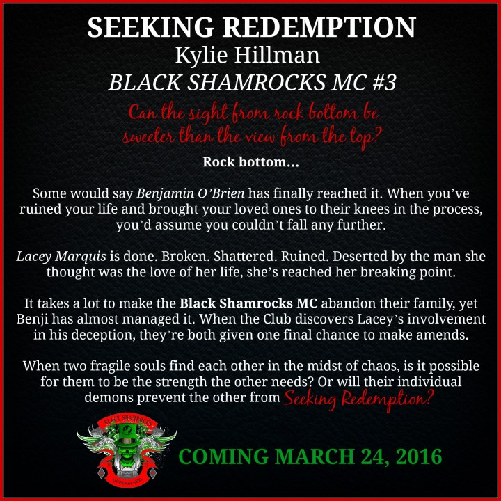 Seeking Redemption Blurb with Release Date